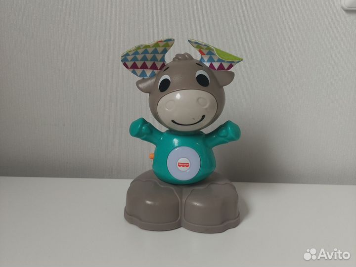 Игрушки Fisher Price ëжик, ленивец, лось