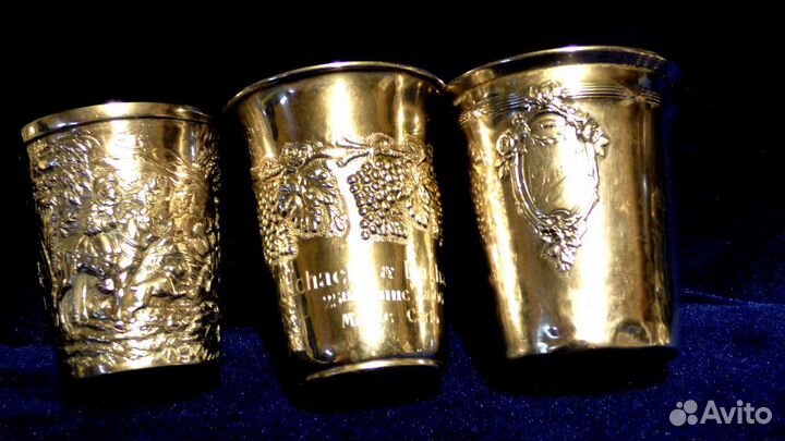 Стопки.Серебро.Германия.Франция.Израиль