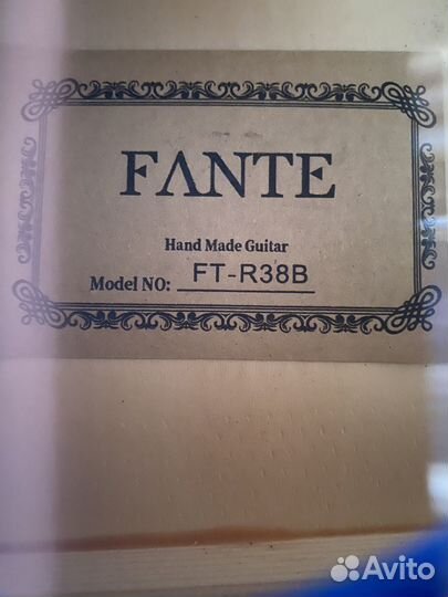 Новая гитара Fante