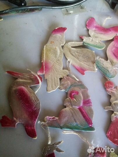 Елочные игрушки СССР картонаж