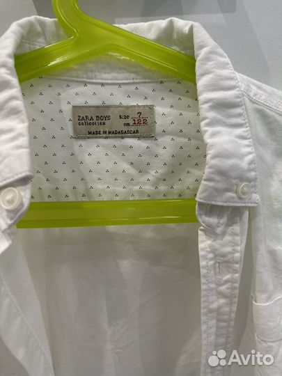 Рубашка zara для мальчика 122