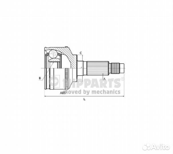 Шрус chevrolet lanos/daewoo espero 1.5
