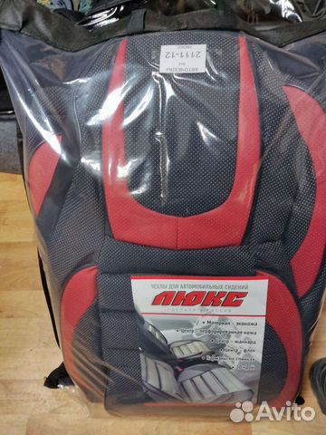 Чехлы ваз 2111-2112 Спорт красный