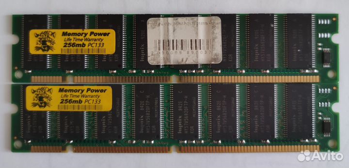 512mb dimm sdram PC133 Hynix (2x256mb) для пк #2