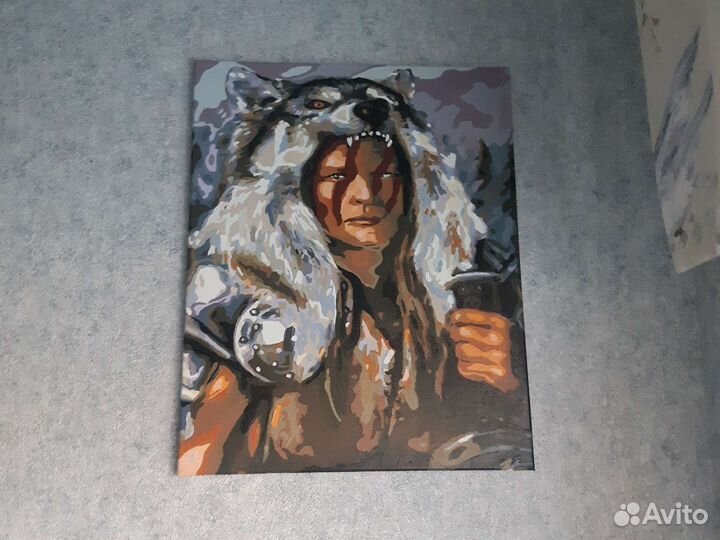 Картины по номерам раскрашенная