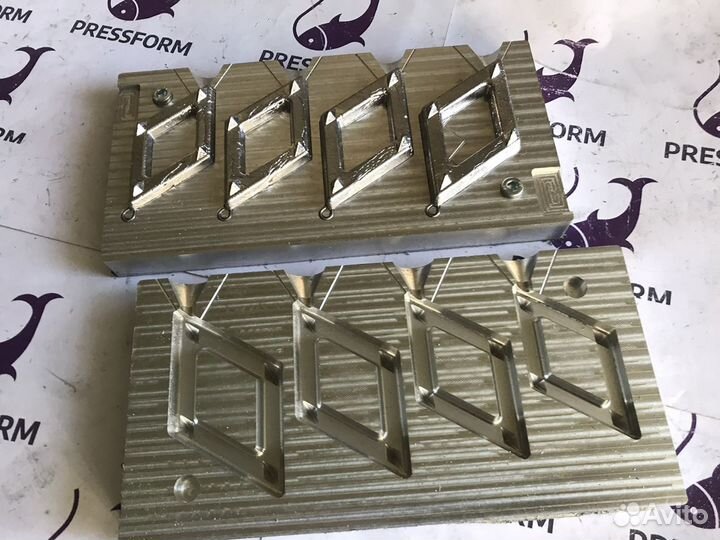 Форма чпу для литья грузил (Ромб №1 с грунт.)