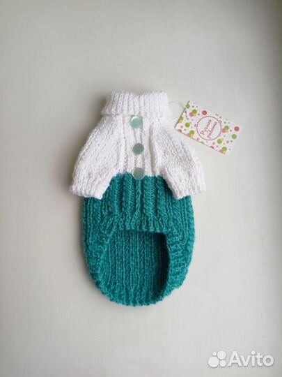 Вязаный свитер для собаки