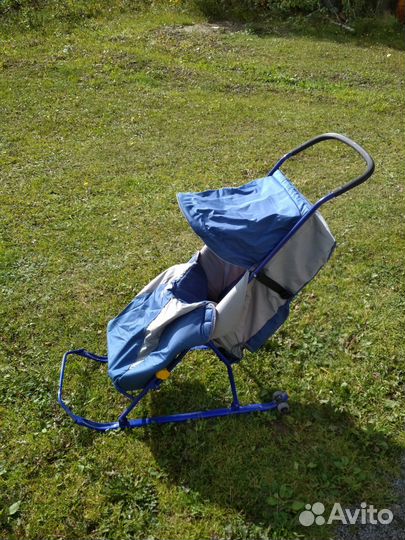 Детские санки коляска ника