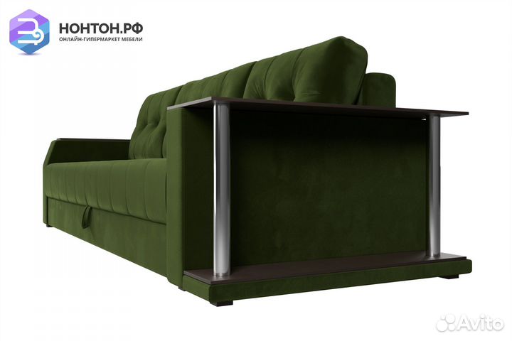 Диван еврокнижка Атлантида с баром микровельвет зе