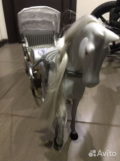 Лошадка с каретой для девочек