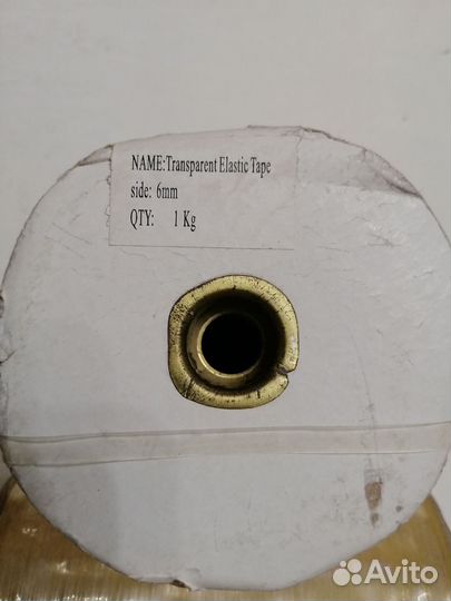 Лента силиконовая, эластичная 6мм