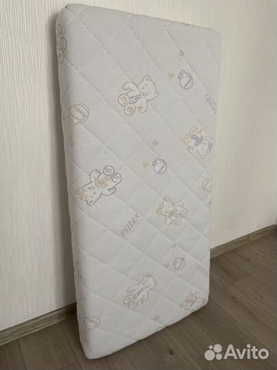 Матрас детский 120 60 plitex с чехлом