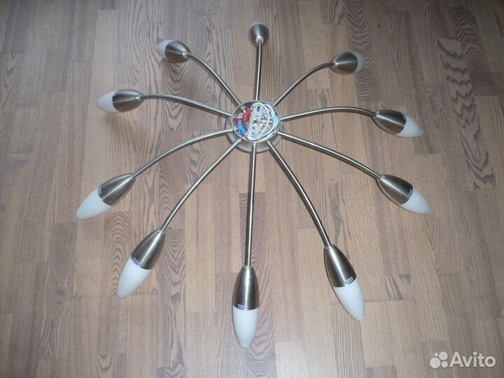 Комплект люстра и бра