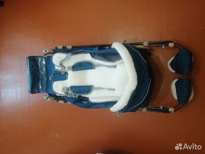 Детские санки коляска ника