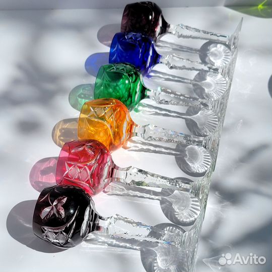 Хрустальные рюмки на ножке Германия