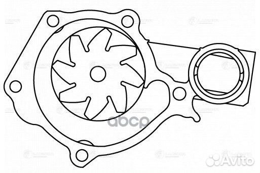 Насос водяной для а/м Great Wall Hover (05) LWP