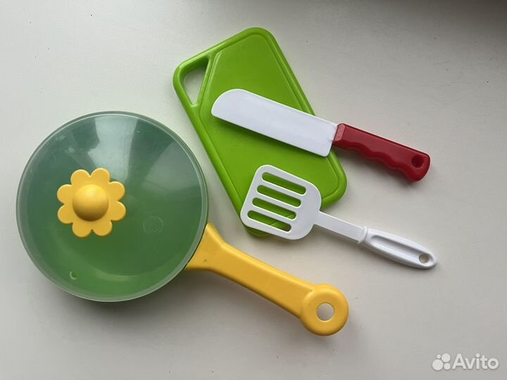 Детские игрушки сковородка лопатка мишка портфель