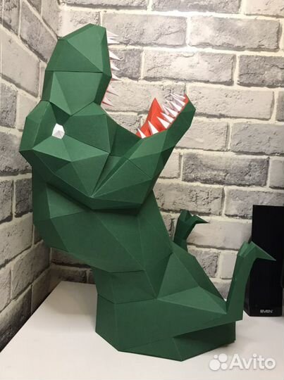 Полигональные фигуры 3D модели маски паперкрафт