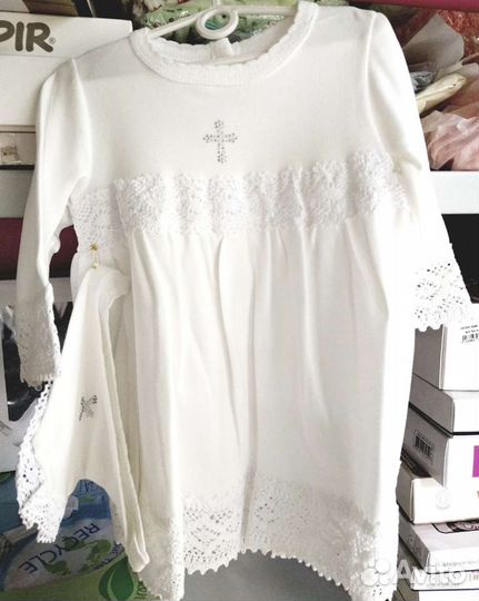 Комплект крестильный для девочки