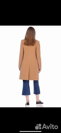 Пальто женское демисезонное 42 бежевое