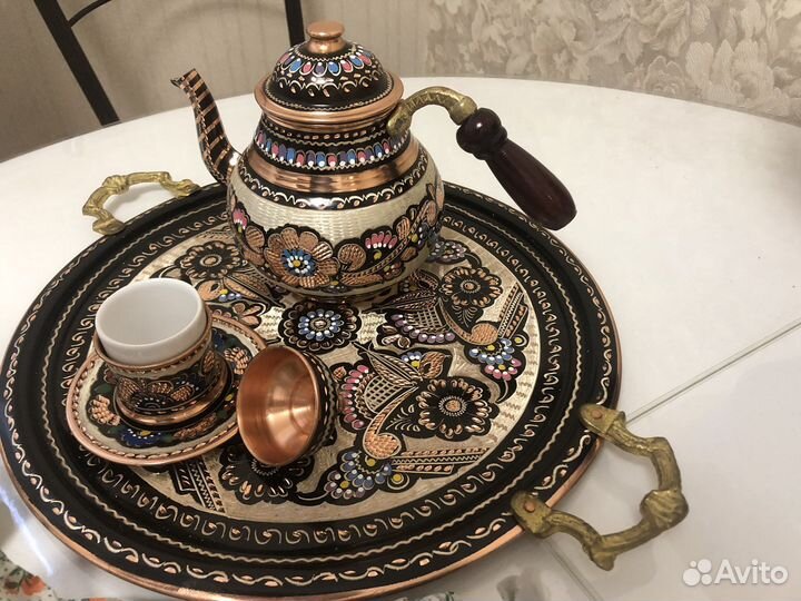 Сервиз из Мармариса, ручная работа Латунь