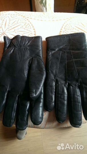 Перчатки из нат.кожи утепленные
