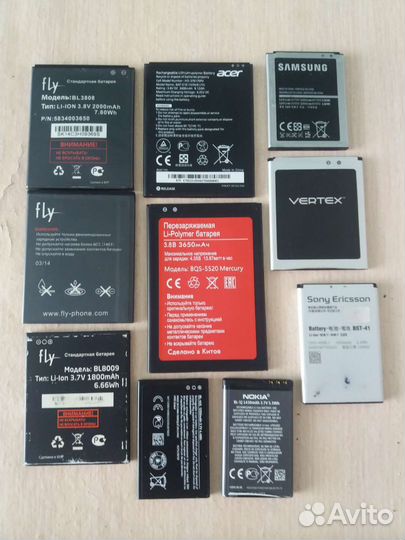 Аккумуляторные батареи на старые телефоны