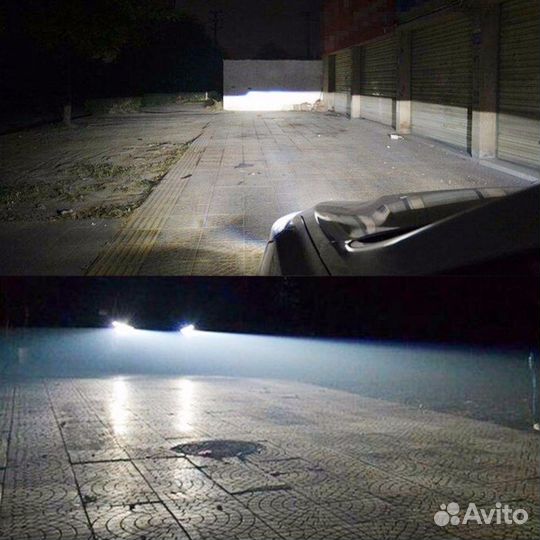 Светодиодные лампы led H4 с линзой