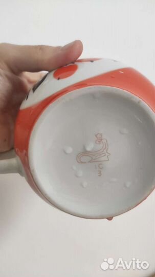 Сахарница СССР ручная роспись клеймо