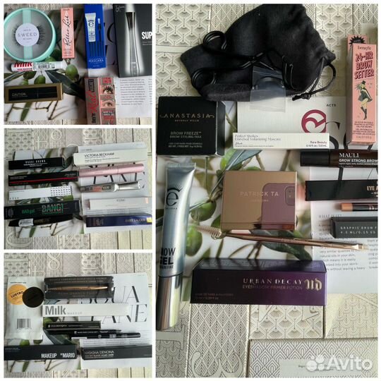 Тушь для ресниц, гель для бровей