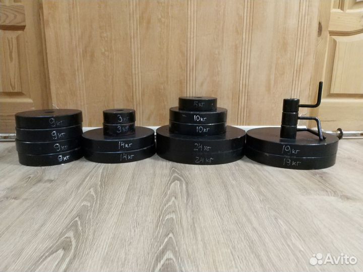 Штанга гриф блины гантели