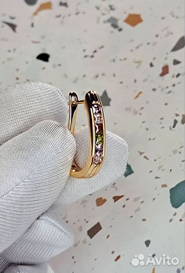 Серьги Самоцветы