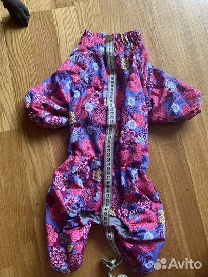 Дождевик на флисе для средней собаки