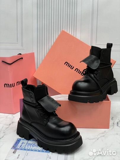 Ботинки женские зимние miu miu