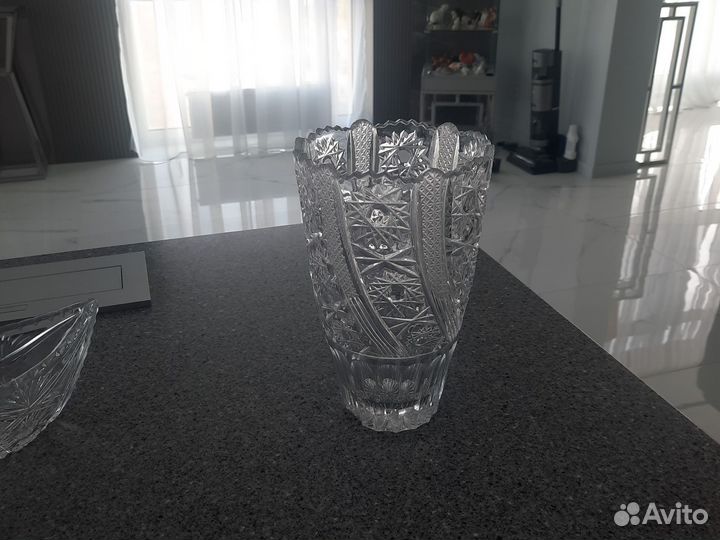 Хрусталь креманки, конфетница, ваза