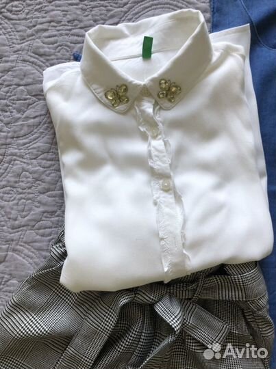 Платье, шорты, блуза Zara, Benetton 152, 11-12 лет