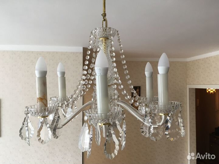 Люстра хрустальная, производство Чехия