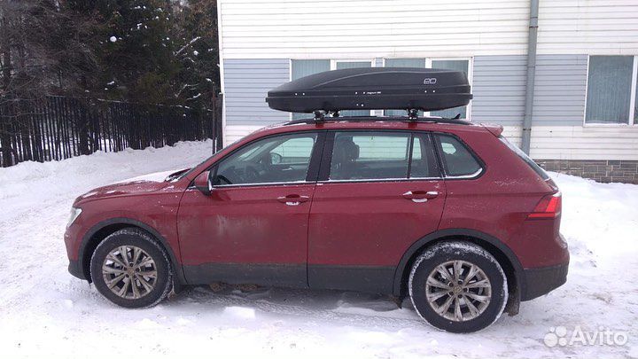 Автобокс Magnum-390 черный на Фольксваген Тигуан