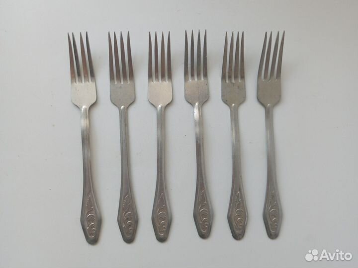 Вилки 6 СССР ложки 2 советские алюминиевые