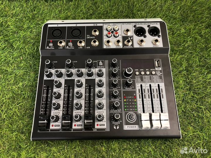 4-канальный Профессиональный микшерный пульт