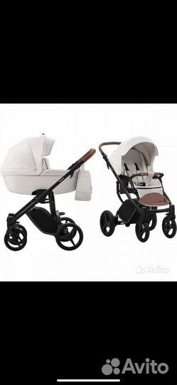 Коляска 2 в 1 эко кожа