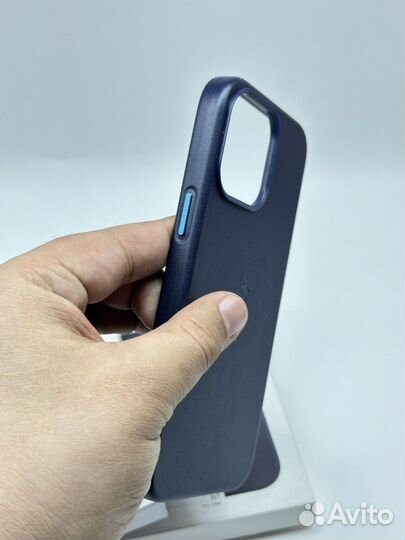 Чехол на iPhone 14 pro max кожаный