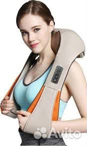 Массажёр роликовый для шеи и плеч с ик-прогревом