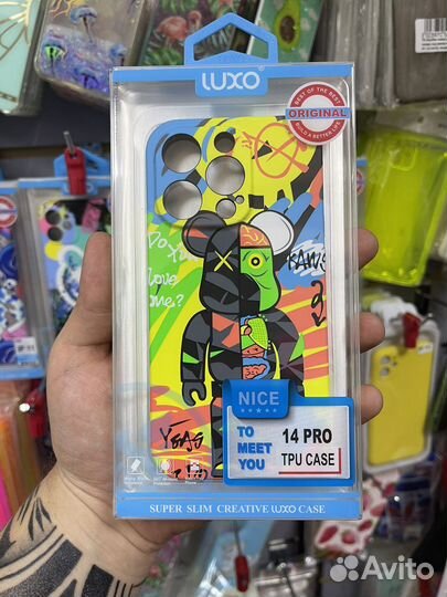 Фирменные чехлы Luxo kaws, для iPhone 14 pro