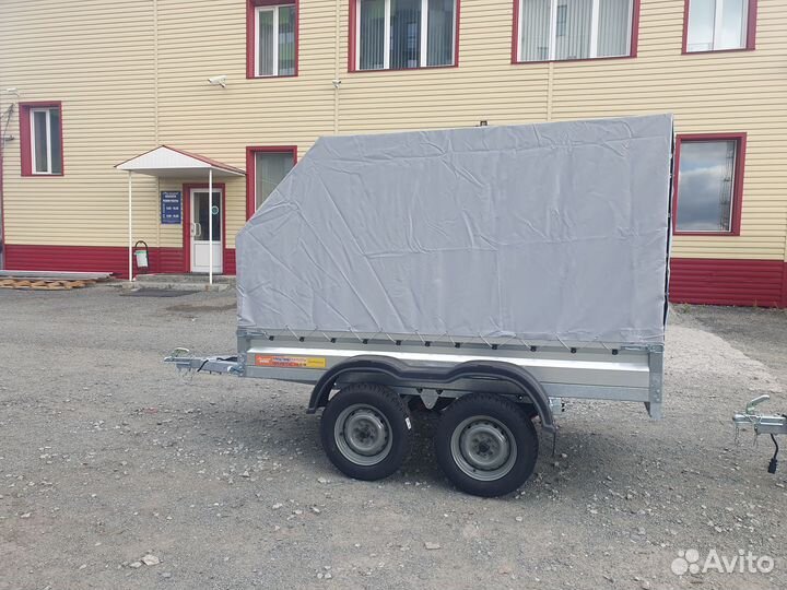 Прицеп rinal 12.25(01) двухосный тент 1200