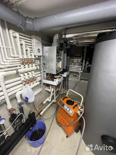 Чистка системы отопления,водоснобжения