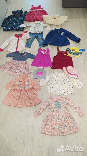 Одежда для девочки 80-110, куртка, джинсы, платья