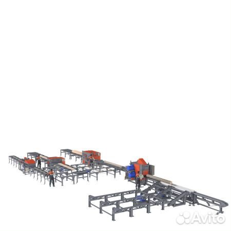 Лесопильная линия «триумф» для среднего леса до 47