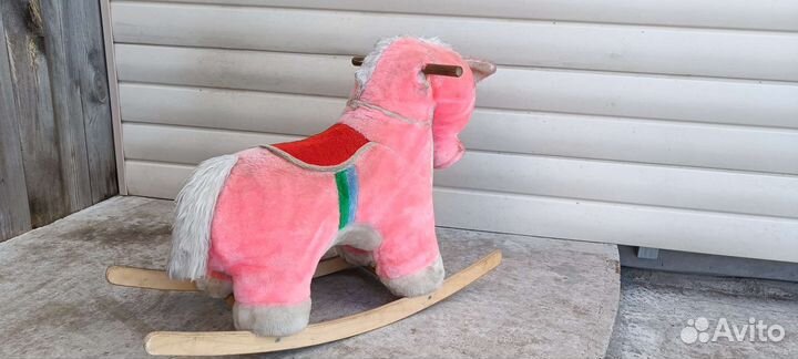 Лошадка качалка мягкая