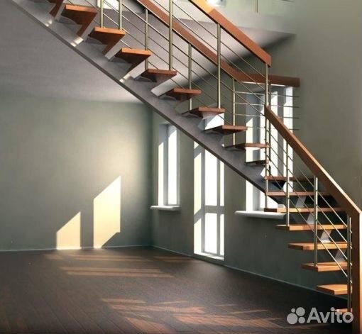 Лестница металлический каркас